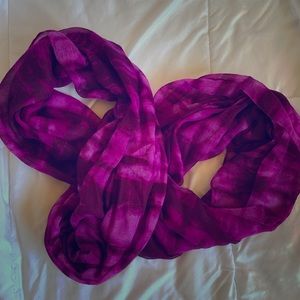 Adorable purple infinity scarf!